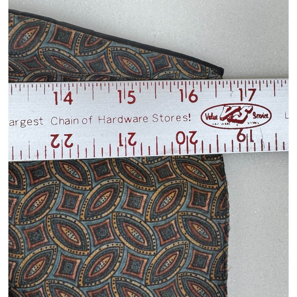 Robert Stock Silk Vest Mens Medium M Silk Trail Paisley Multicolor - Picture 11 of 11